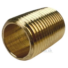 4 Pack Brass Close Pipe Nipple Fitting 1/2″ MNPT x 1/2″ NPT Male Adapter