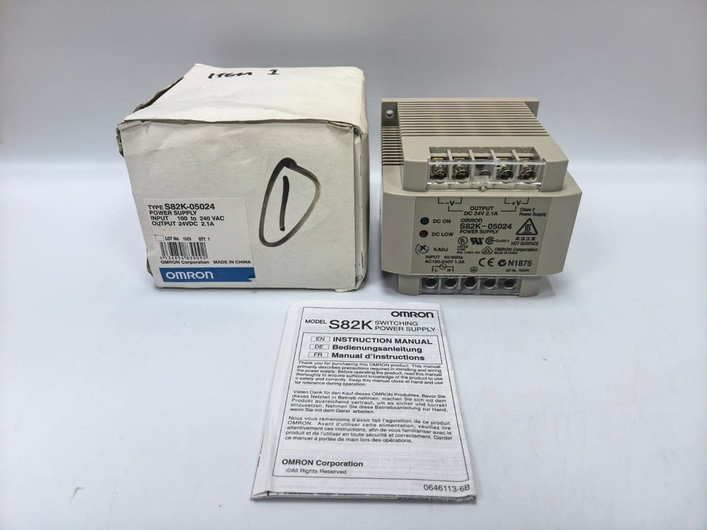 OMRON S82K-05024 POWER SUPPLY