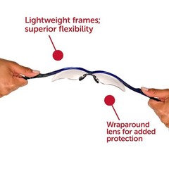 Kleenguard 47384 V30 Nemesis Safety Glasses, Anti-Fog & Anti-Scratch,