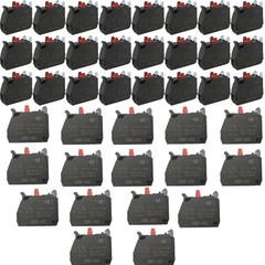40PCS ZBE-102 Single Contact Block Silver Alloy Screw Clamp Terminals 1NC ZBE102