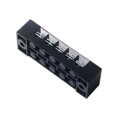 5 Sets 15A Dual Row 5 Position Screw Terminal Electric Barrier Strip Block 600V
