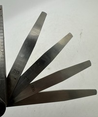 Spievak Feeler Gauge Set Dimension .015 .010 .006 3” Rule Engineer Machinist