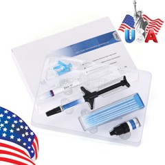 Dental Orthodontic Light Cure Adhesive Kit Blue Acid Etchant Gel for Brackets