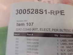 Applied Materials AMAT 0242-22840 Elec Kit Per SLTESC PVD Chamber Endura New