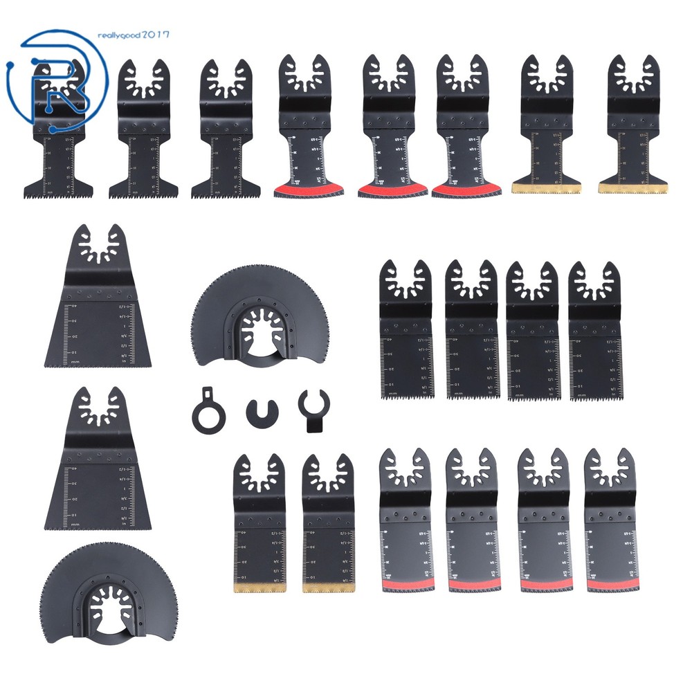 25Pcs Oscillating Tool Multi Tool Bi-metal Saw Blades Fit For Wood with Nails