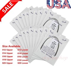 Dental Ortho Super Elastic Niti Round Arch Wire Ovoid 012-020 Upper / Lower all