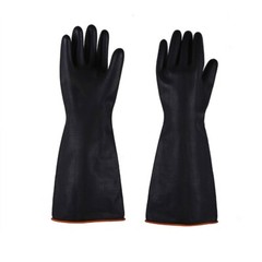 Rubber Latex Chemical Resistant Reusable Acid Alkali Gloves Safety Work Gloves