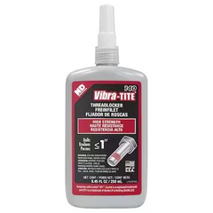 Vibra-Tite 14025 Threadlocker, Vibra-Tite 140, Red, High Strength, Liquid, 250