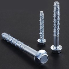 Hardened Carbon Steel Wall Anchors 10 Pack Cement Self-Drill Hex Socket Tool New