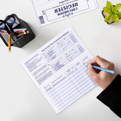 20 Pack Checkbook Register, Check Registers for Personal, Blank Ledger 20PCS