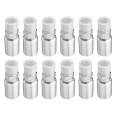 12 Pack 1/2″ I.D. Hose x 1/2″ NPTF Male Hydraulic Hose End Swivel Crimp Fittings