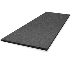 Ramede Customizable Polyethylene Foam Sheet 54 x 16 x 0.5 Inch Black Foam Ins…