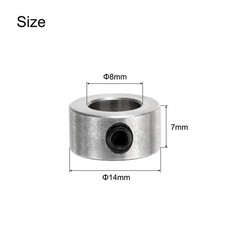 20pcs Set Screw Collars 8mm Bore Shaft Collars, 14mm OD, Stainless Steel