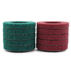 10Pcs 180/320 Grit Nylon Fiber Flap Disc Metal Polishing Wheel, Abrasive Buffing