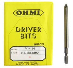 10pc/pack NEW FIT FOR OHMI Cross Head V-14 No.1 x6x50/75/100/120/150/200/250/300