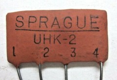 PEC Sprague UHK-2 Capacitor 8 Various Values 4 Pin 0.0025 to 0.015uF Vintage