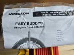 Jameson 6-14-400 Easy Buddy Duct Rodder W/ 400 Ft. Of 1/4″ Unmarked Rod NEW