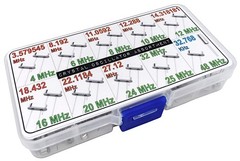 XL Crystal Oscillator Assortment Box Kit 20 Types 348 MHz 65 PCS