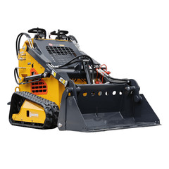 New Skid Steer Loader 24HP 4-in-1 Bucket 3-stage hydraulic pump Free Shipping