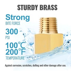 3/8 Inch Female to 1/4 Male Reducer, NPT Brass Pipe Fittings Adapters, 1/4″ Male