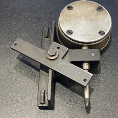 COMPAC TYPE 523 L A DIAL INDICATOR .0005″ Swiss Made with Stem-mount CLAMP