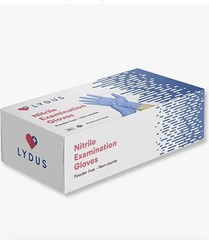 Lydus 4 Mil Latex Free Nitrile Textured Finger Exam Gloves -large (Box of 100)