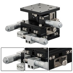 1×60×60mm XYZ 3 Axis Linear Stage Trimming Platform Bearing Tuning Sliding Table