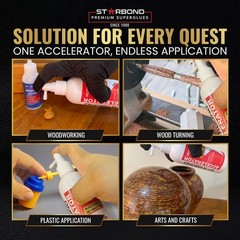 Starbond CA Glue Accelerator (8 Ounce) – Instantly Dries Super Glue