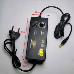 60W Adjustable Voltage 3 to 24V AC/DC Switch Power Supply Adapter 9 Plugs LED