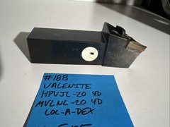 valenite HPVJL-20 4D Indexible Carbide Lathe Toolholder MVLNL 5.125OAL 1.25”sha