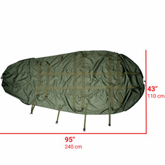 DERBY Tactical Rescue Stretcher Folding Drag Litter Nylon 8 Handles MOLLE Pouch