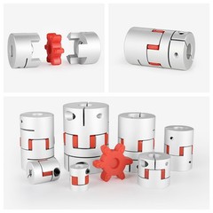 3mm 4mm 5mm 6mm 7mm 8mm CNC Flexible Plum Coupling Shaft Coupler Connect D14 L22