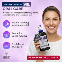 Oral Rinse Mouthwash for Dry Mouth Mouth Sores Relief Alcohol Free Mint 1 L