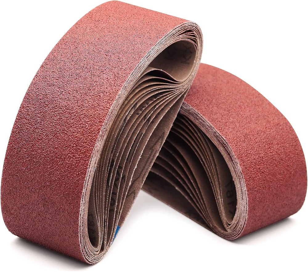 54 PCS 3 x 18 in AO Sanding Belts 40/60/80/120/150/180/240/320/400 Assorted Grit