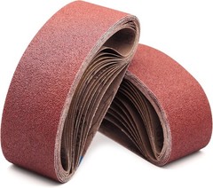 54 PCS 3 x 18 in AO Sanding Belts 40/60/80/120/150/180/240/320/400 Assorted Grit