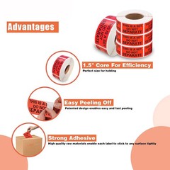 2-20 Rolls 500 Labels/R 1×2 This Is a Set Do Not Separate Sticker Warning Label