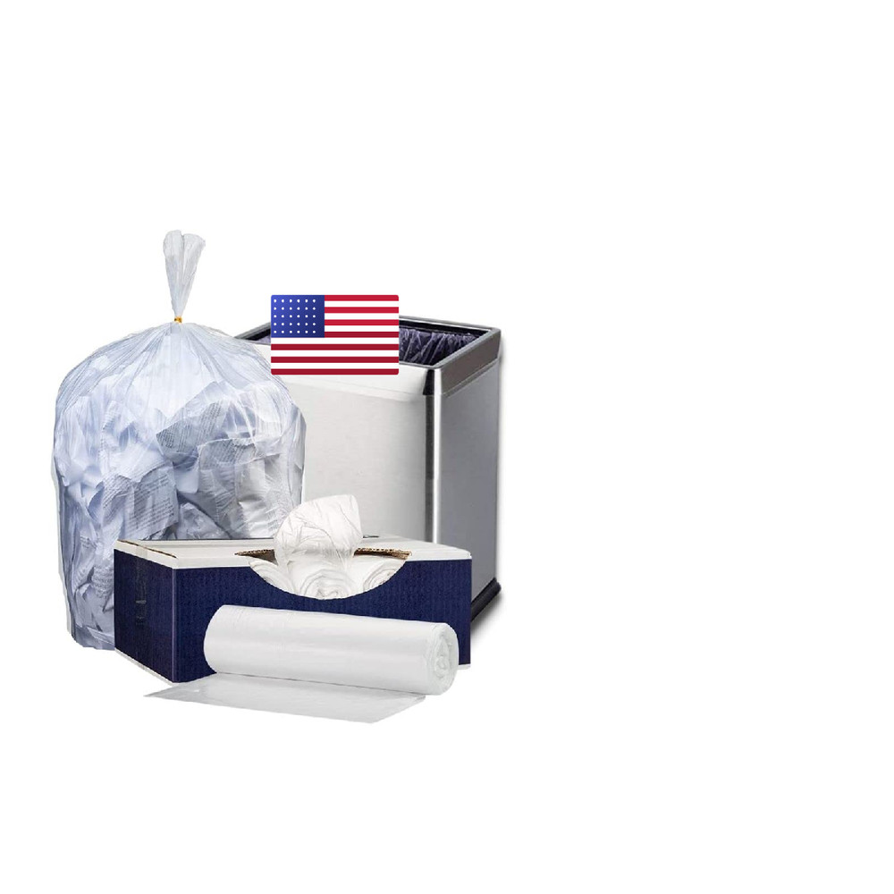 Plasticplace 6 Gallon Trash 6 Garbage Can High Density 20 X 22 2000 Count High