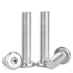 20Pcs M6x70mm Flat Head Screws and Bolts, M6 Socket Flat Head Screw, M6-1.0x70mm