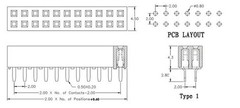 5Pcs 2mm 2.0mm Pitch 2×13 Pin 26 Pin Female Dual Straight Header Strip H=4.3mm