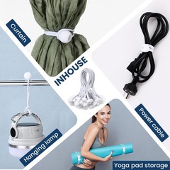 100 Pcs Ball Bungee Cords 6 Inch Bulk Bungee Balls Heavy Duty Outdoor Indoor …