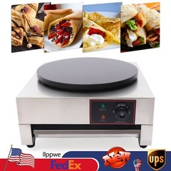 1700W 16″ Commercial Electric Crepe Maker Pancake Machine Big Hotplate Non Stick