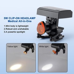 4.0X Dental Surgical Medical Loupes Magnifier Binocular Ergo /LED Headlight 5W