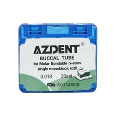 AZDENT Dental Orthodontic 1st/2nd Molar Buccal Tubes Roth/MBT 022/ 018 Bondable