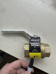 Apollo 94ALF-105-01A 1″ NPT Lead Free Brass Ball Valve, Full Port 600-psi CWP