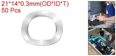 50Pcs 0.83″x0.55″x0.01″ (ODxIDxT) 304 Stainless Steel Wave Spring Washer