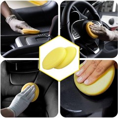 Car Waxing Polish Foam Sponge Wax Applicator Cleaning Tool Detailing Pads 12PCS