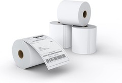 MFLABEL® 4 Rolls of 450 Direct Thermal Shipping 450 Labels/ Rolls, White