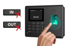 Time Clock – Fingerprint In/Out – WiFi – iOS/Android – No Fees – 2000mAh Battery
