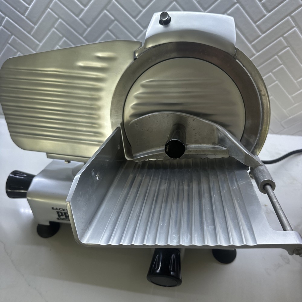 9″ Manual Gravity Feed Meat Slicer Semi-Automatic Commercial Machine 1/6 HP