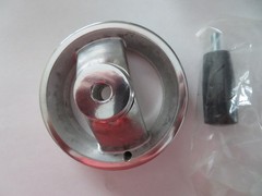 1 pcs MONROE ENGINEERING 30714P 4″ Diameter 2 Spoke Polished Aluminum Handwheel